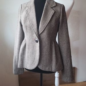 Anthropologie Tulle Tweed Blazer